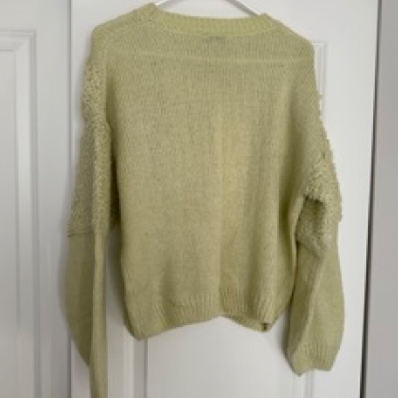 *BRAND NEW* Lush FRESH APPROACH TEXTURED SWEATER - Bright Yellow/Green - Size M - Picture 2 of 4